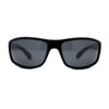 Polarized Mens True Classic Wrap Around Biker Style Sport Sunglasses