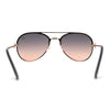 Womens Luxury Metal Deco Designer Rimless Pilots Sunglasses