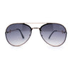 Womens Luxury Metal Deco Designer Rimless Pilots Sunglasses