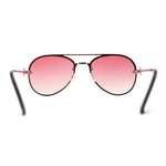 Womens Luxury Metal Deco Designer Rimless Pilots Sunglasses