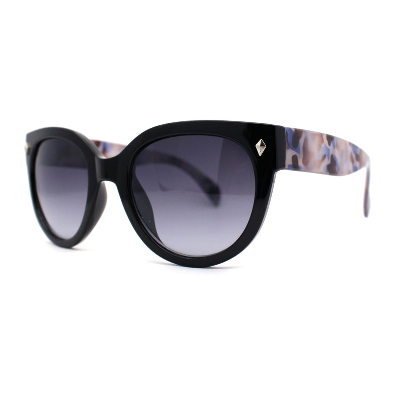Womens Horn Rim Cat Eye Designer Fashion Plastic Sunglasses