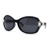 Womens Anti-Glare Polarized Oval Round Butterfly Buckle Hinge Sunglasses