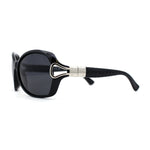 Womens Anti-Glare Polarized Oval Round Butterfly Buckle Hinge Sunglasses