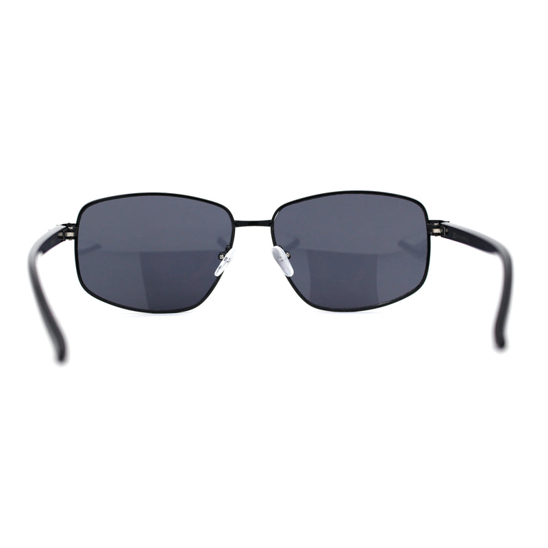 Xloop Sport Rectangle Metal Rim Color Mirror Officer Sunglasses