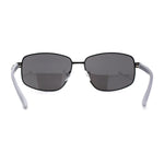 Xloop Sport Rectangle Metal Rim Color Mirror Officer Sunglasses