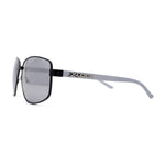 Xloop Sport Rectangle Metal Rim Color Mirror Officer Sunglasses