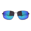 Xloop Sport Rectangle Metal Rim Color Mirror Officer Sunglasses