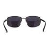 Xloop Sport Rectangle Metal Rim Color Mirror Officer Sunglasses