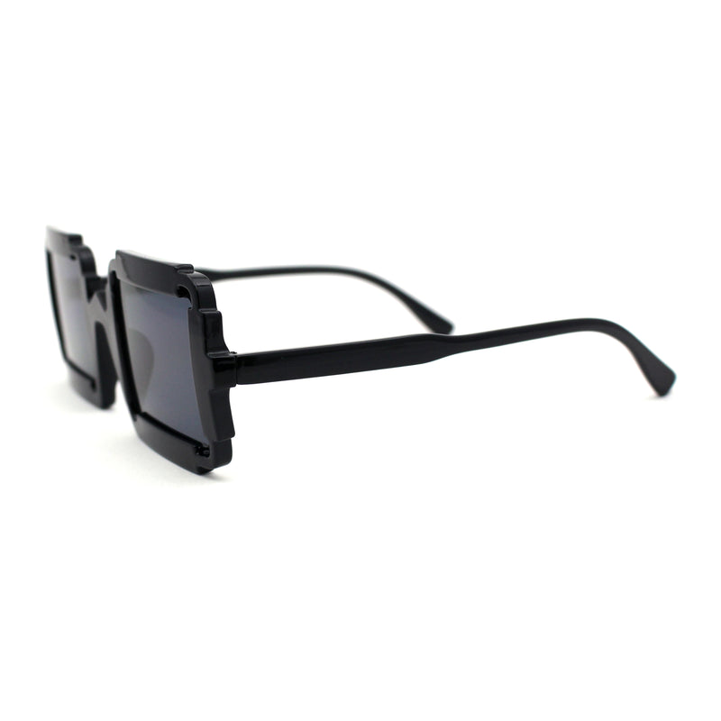 Runway Razor Blade Shape Plastic Narrow Rectangle Sunglasses