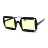 Runway Razor Blade Shape Plastic Narrow Rectangle Sunglasses