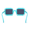 Runway Razor Blade Shape Plastic Narrow Rectangle Sunglasses