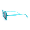 Runway Razor Blade Shape Plastic Narrow Rectangle Sunglasses