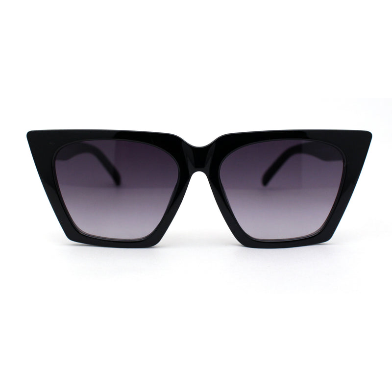 Womens Squared Rectangular Cat Eye Gothic Plastic Sunglasses