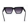 Womens Squared Rectangular Cat Eye Gothic Plastic Sunglasses