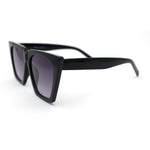 Womens Squared Rectangular Cat Eye Gothic Plastic Sunglasses