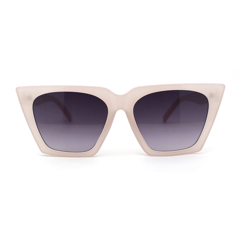 Womens Squared Rectangular Cat Eye Gothic Plastic Sunglasses