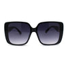 Womens Minimal 90s Designer Rectangle Butterfly Diva Sunglasses