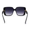 Womens Minimal 90s Designer Rectangle Butterfly Diva Sunglasses