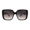 Womens Minimal 90s Designer Rectangle Butterfly Diva Sunglasses