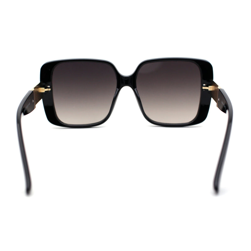 Womens Minimal 90s Designer Rectangle Butterfly Diva Sunglasses