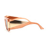 Womens Mod Square Luxury Minimal Metal Jewel Trim Designer Sunglasses