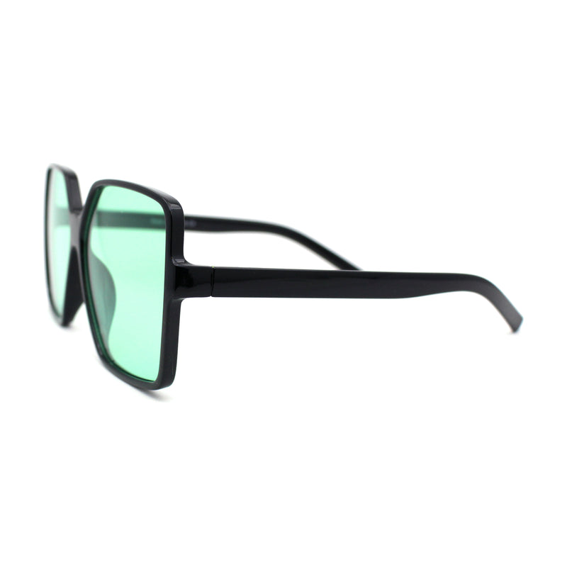 Womens Pop Color Lens Oversize Thin Plastic Butterfly Sunglasses