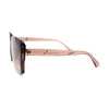 Womens Rimless Chic Rectangle Butterfly Designer Sunglasses