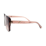 Womens Rimless Chic Rectangle Butterfly Designer Sunglasses