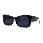 Womens Squared Gothic Cat Eye Mod Plastic Sunglasses