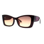 Womens Squared Gothic Cat Eye Mod Plastic Sunglasses