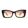 Womens Squared Gothic Cat Eye Mod Plastic Sunglasses