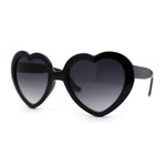 Iconic Large Bubble Heart Shape Cute Plastic Sunglasses