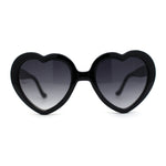 Iconic Large Bubble Heart Shape Cute Plastic Sunglasses