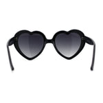 Iconic Large Bubble Heart Shape Cute Plastic Sunglasses