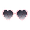 Iconic Large Bubble Heart Shape Cute Plastic Sunglasses