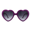 Iconic Large Bubble Heart Shape Cute Plastic Sunglasses