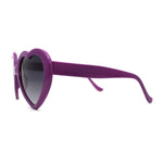 Iconic Large Bubble Heart Shape Cute Plastic Sunglasses