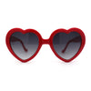 Iconic Large Bubble Heart Shape Cute Plastic Sunglasses