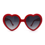 Iconic Large Bubble Heart Shape Cute Plastic Sunglasses