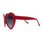 Iconic Large Bubble Heart Shape Cute Plastic Sunglasses