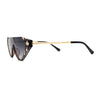 Womens Flat Top Shield Cat Eye Rectangle Squared Cat Eye Sunglasses