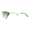 Womens Flat Top Shield Cat Eye Rectangle Squared Cat Eye Sunglasses