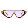 Womens Flat Top Shield Cat Eye Rectangle Squared Cat Eye Sunglasses