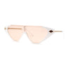 Womens Flat Top Shield Cat Eye Rectangle Squared Cat Eye Sunglasses