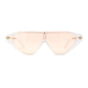 Womens Flat Top Shield Cat Eye Rectangle Squared Cat Eye Sunglasses