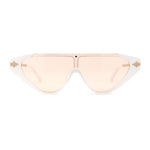 Womens Flat Top Shield Cat Eye Rectangle Squared Cat Eye Sunglasses