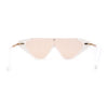 Womens Flat Top Shield Cat Eye Rectangle Squared Cat Eye Sunglasses