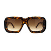 Mod Thick Plastic Rectangular Fashion Minimal Sunglasses