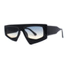 Womens Asymmetrical Flat Top Funky 80s Disco Sunglasses