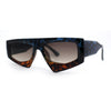 Womens Asymmetrical Flat Top Funky 80s Disco Sunglasses